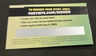 Fortnite Merry Mint Axe Card Back Is Not Scratched Off 