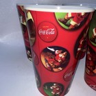 Set Of 4 Coca Cola Christmas Melamine Santa Cups By Gibson Everyday 16oz 5  Tall