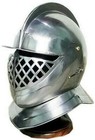 Medieval Knight Helmet Close Warrior Helmet Replica 18g Steel Larp Reenactment