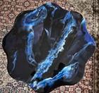Custom Epoxy Resin Luxury Art Furniture15   26  Round Two-tier Side Coffee Table 