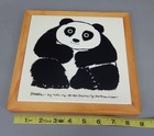 Nib Dooda Panda Bear Ceramic Tile Trivet San Francisco Taylor Ng 1984 Japan