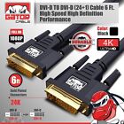 Dvi-d To Dvi-d Cable Dual Link 24 1 Male Video Cable Adapter Gold Plated 6ft 