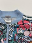 Adidas Jacket Girls 10 12 Multicolor Floral Track Full Zip 3-stripes Athletic
