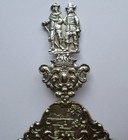 Dutch Figural Silverplate Souvenir Tea Strainer 1924-43 Vintage Netherlands