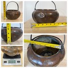 Antique Or Vintage Asian Chinese Bronze Double Handle Pot Dragon Motifs - As Is