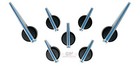Premium Escalade Gauge Cluster Pointer Set For 2003-2013 Gm Truck And Suvs Blue