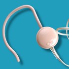 Vintage Mid Century Modern Pink Transistor Radio Loop Earphone Ear Piece Japan