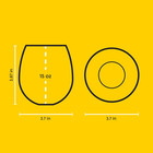 Hue Stemless Wine Glass Set  Large 15 Oz Stemless Wine Glasses Set Of 6 For Whit