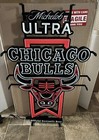 Michelob Ultra Beer Chicago Bulls Nba Basketball Light Up Bar Led Sign New
