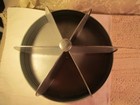 Vtg Steel Revolving 6 Compartment Display-12x9 Clean