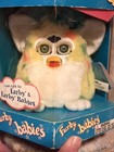 1999 Tiger Electronics Furby Baby Confetti Nrfp Model 70-940 White Yellow Pink