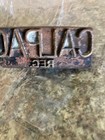Rare Antique Cal-pac Copper brass Print Block For Del-monte  Heavy 4 x1 5 