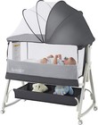 Nibaby Multifunctional 3-in-1 Rocking Convertible Baby Bassinet  Gray