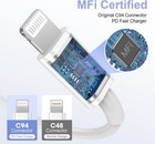 Genuine Apple Muq93am a Usb-c To Lightning 1m 3ft Charging Cable 20 Watt - White