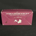 Vintage Lillian Vernon Ceramic Autumn Place Cards Set 6 Fall Thanksgiving Box Pe