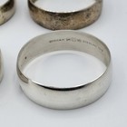 Gorham Sterling 1332 Napkin Rings - 8  eight  Rings - Good Condition Tarnished