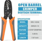 Icrimp Open Barrel Terminal Crimping Tool For Molex Style Delphi Amp Tyco
