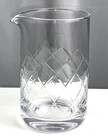 Viski Facetted Crystal Mixing Glass Professional Grade Cocktail Pitcher 800 Ml