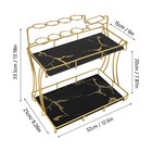 2 Tier Bathroom Organizer Countertop W  Toothbrush Holder Bathroom Vanity