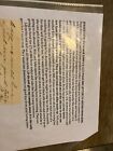 Vintage Handwritten Letter With Fabric Piece