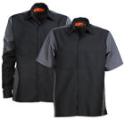 Mechanic Work Shirts Two Tone Motorsport 2 Pocket Industrial Uniform Clothes