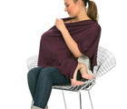 Bamboobies Nursing Shawl O s Bamboo Spandex Plum Purple Maternity Cover Up