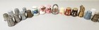 Lot Of 25 Vintage Sewing Thimbles     Mixed Metal Porcelain    Collection