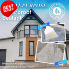 Liquid Waterproof Sealant Clear 5 Gallon Water-based Roof Wall Coating Us