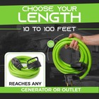 Gearit Tt30 Rv Power Extension Cord 30 Amp 125v Cable Tt-30p tt-30r Heavy Duty