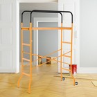 4-step Steel Steel Scaffold 2 Wheels Platform Anti-skid Film
