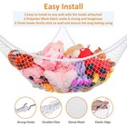 Stuffed Animal Storage Toy Hammock Net For Corner Hanging Organizer Large