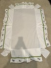 Pottery Barn Kids Airplanes Blue Green Baby Crib Bed Skirt Dust Ruffle