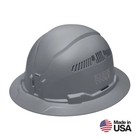 Klein Tools Full Brim Style Vented Hard Hat Gray