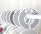 Baby Closet Size Dividers Dark Gray 6 Pack Stripe Chevron Clothes Organizer