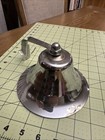 Vtg Chrome Nautical Ship Boat Bell Wall Mount W  Bracket 4 5  X 6  Decor Loud