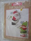 Letters To Santa Felt Applique 2 Ornament Kit  6024  1984  Caron International 