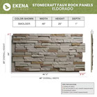 Everstone Eldorado Faux Stone 48 In  X 25 In  Polyurethane Siding
