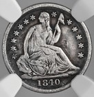 1840-o H10c Liberty Seated Half Dime N drap Ngc Fine Details Cleaned 8404748-022