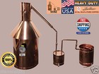 10 Gal Copper Moonshine Still With Thumper worm 100  Guarantee Made In The Usa