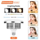 Dimmable Video Studio E27 85w 3200k-5500k Led Continuous Light Lamp Bulb 3 Modes