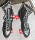 Vintage Official Roller Derby Skates Black Men   s Urethane Wheels Size 11   