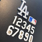 3d Bumper - Los Angeles  embroidered  Baseball Full Size Batting Helmet  Read
