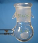 Chemglass 5 Ml Round Bottom Flask With 2 Ml Pipet   14 20 Free Shipping     9