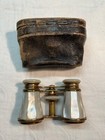 Antique Lamayre Paris Opera Glasses With Leather Case