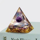 Reiki Energy Healing Large Chakra Orgone Orgonite Clear Quartz Crystal Pyramid