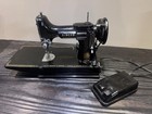 Singer 221-1 Working Electric Sewing Machine W  Foot Pedal  Case  Accessories