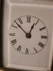 Rare 1800s Ornate French Bronze Ormolu Beveled Crystal Glass Case Carriage Clock