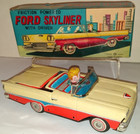 1958 Ford Skyliner Retractable Hardtop Tin Friction Nomura Mint In Box