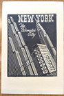 E m  Washington Woodblock Prints -  6  Unique Prints - Signed