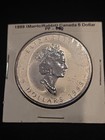 1999  5 Silver Canadian Maple Leaf Reverse Proof 1oz Fine Silver  9999 Beautiful